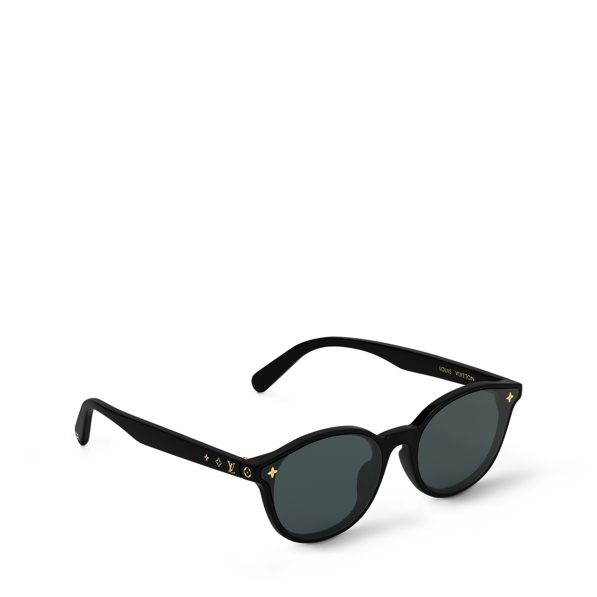 LV Super Vision Round Sunglasses - Luxury S00 Black | LOUIS VUITTON